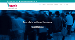 Desktop Screenshot of ingeniatecnologia.es